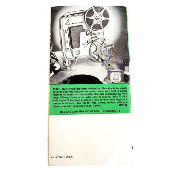 Revere Photo Equipment Booklet Mid Century Ephemera Vintage Photography 50s - Picture 10 of 10